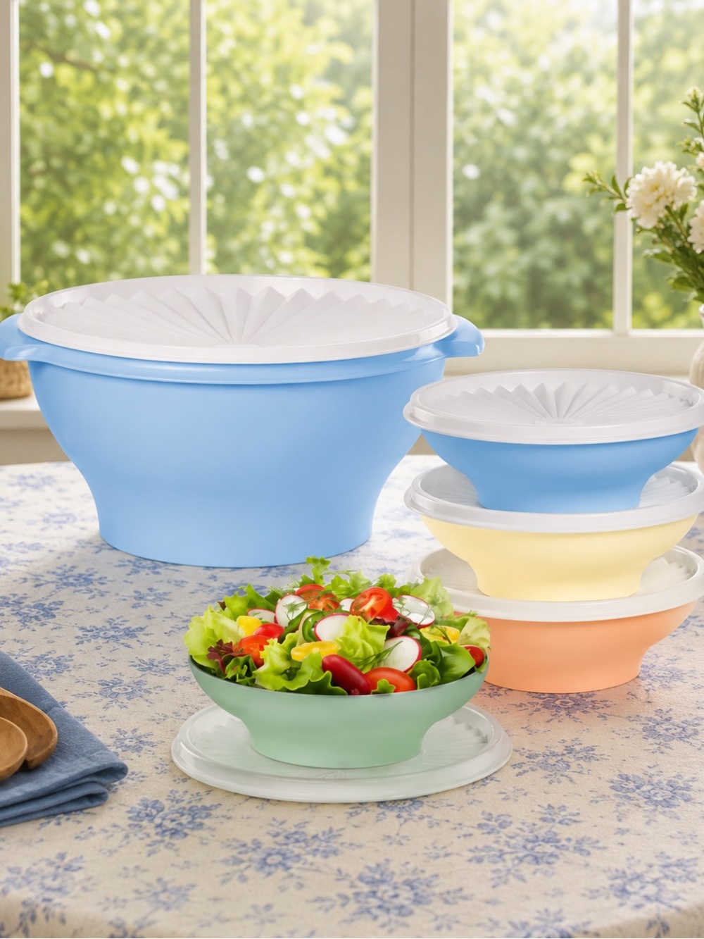 NEW Tupperware
Servalier Salad Large Serving Bowl 17.25 Cup
4 ~ 1.5c salad bowl